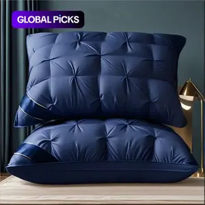 Hotel Quality Pillows Set of 2, Deep Sleep Neck Support, High Density Soft All-Seasons Pillow, Polyester Fiber Filled #GLOBAL PICKS