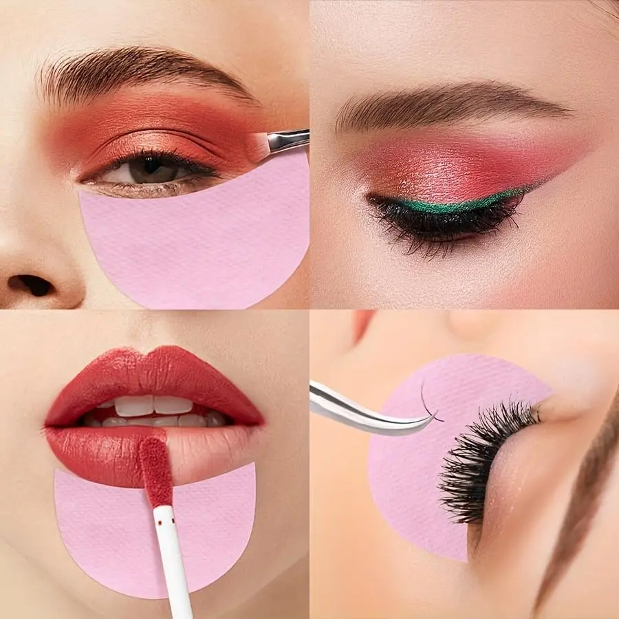 3 rolls of breathable eyelash extension tape for eyelash separation with eye patches, suitable for beauty salons and personal use (10 eye shadow patches)