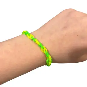 Green and Yellow Neon Bracelet - Simple Design Neon Color Bracelet for Your Collection