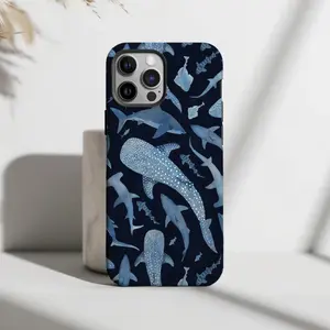 Whale Shark Phone Case |   Ocean Sea |   Phone Case for iPhone 17 16 15 14 13 12 11 Pro Max Plus & Samsung Galaxy S26 S25 S24 S23 S22 Ultra |   Deep Blue, Accessories, Smartphone