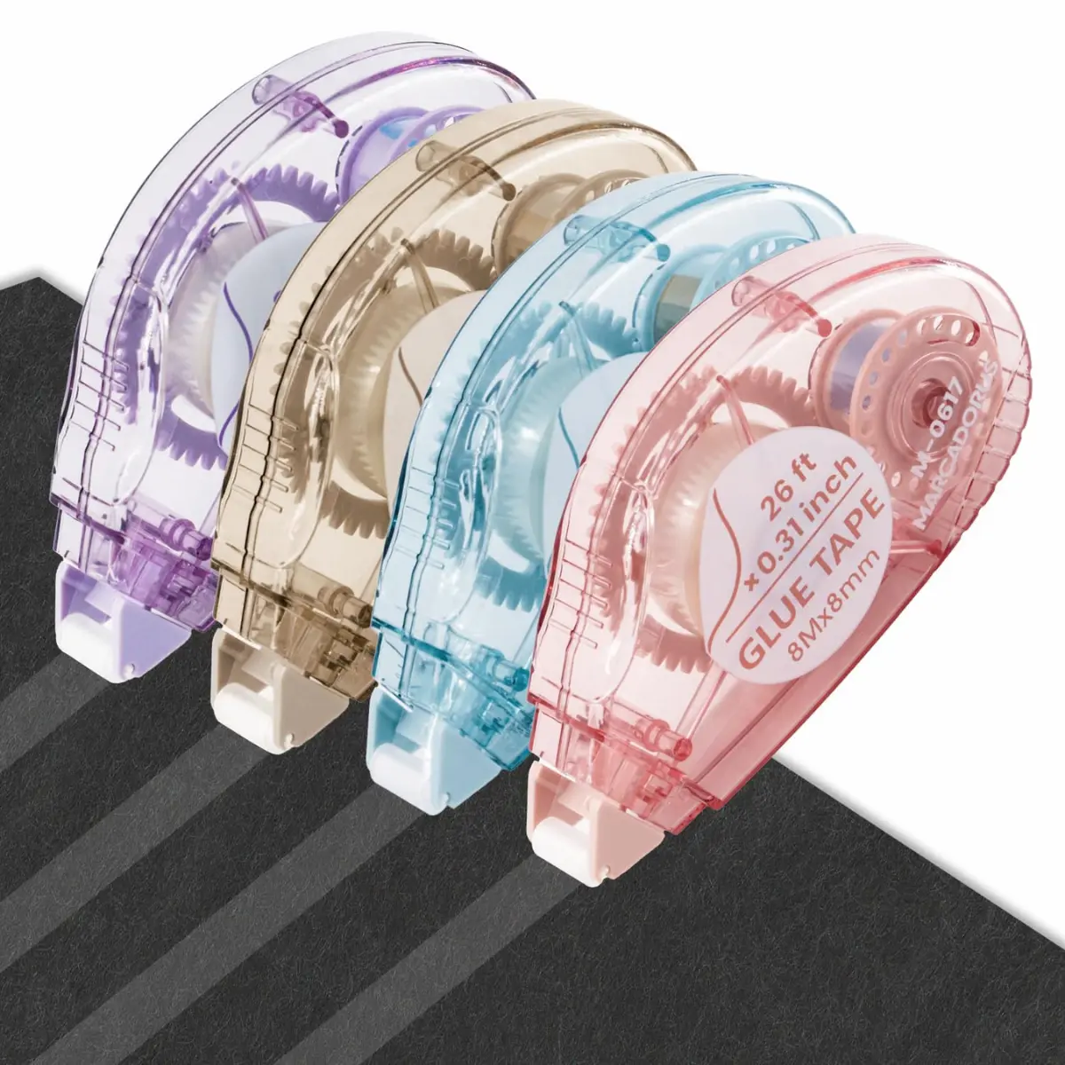 4PCS Scrapbook Glue Tape Rollers – Double Sided Craft Tape