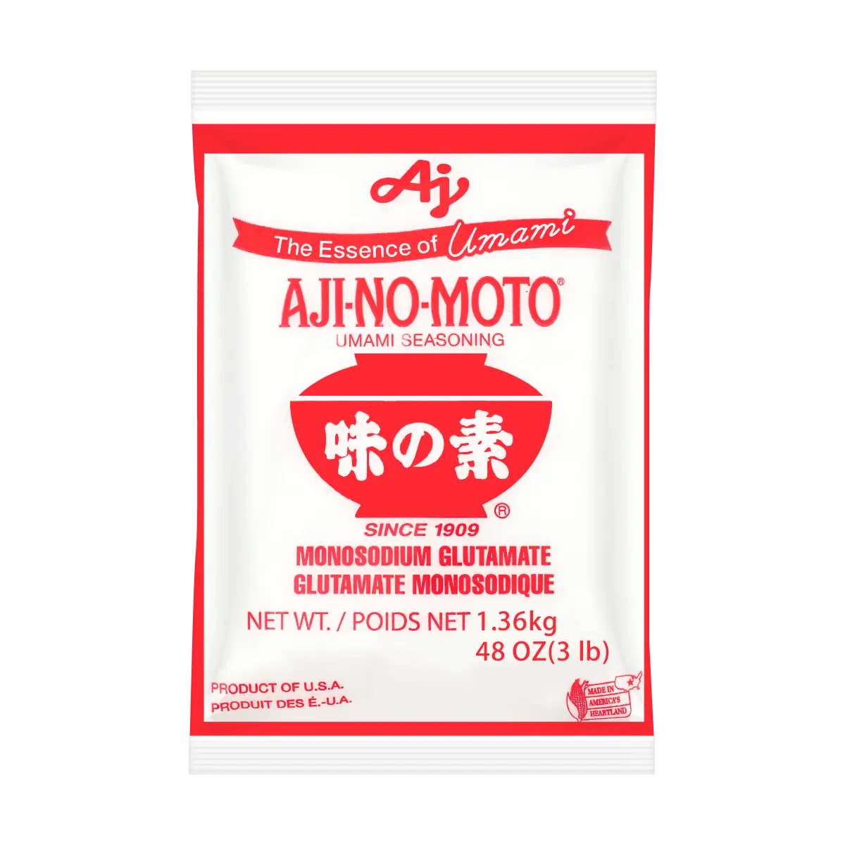 AJINOMOTO Umami Seasoning - Japanese MSG Red Bowl 1.36kg | Enhance Your Cooking Flavor