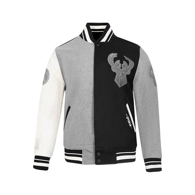 Pro Standard Reverse Terry Milwaukee Bucks Varsity Wool Jacket