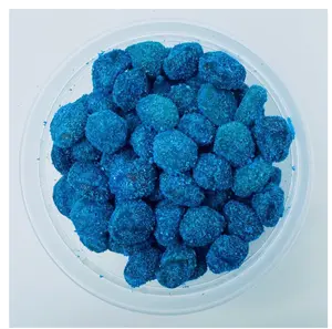 Blue berry Gushies - Sweet and Tangy Candies 6 oz Container - Candy t Blue Raspberry Sour Sour Variety Gummy