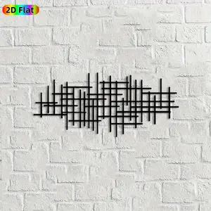 1pc Grid Pattern Metal Wall Art, Abstract Grid Statue Mural, Ideal Gift for New Year, Easter, Grid Art Enthusiasts,  Perfect for Living Room Wall & Garden Fence, Contemporary Home Decor for Art Enthusiasts