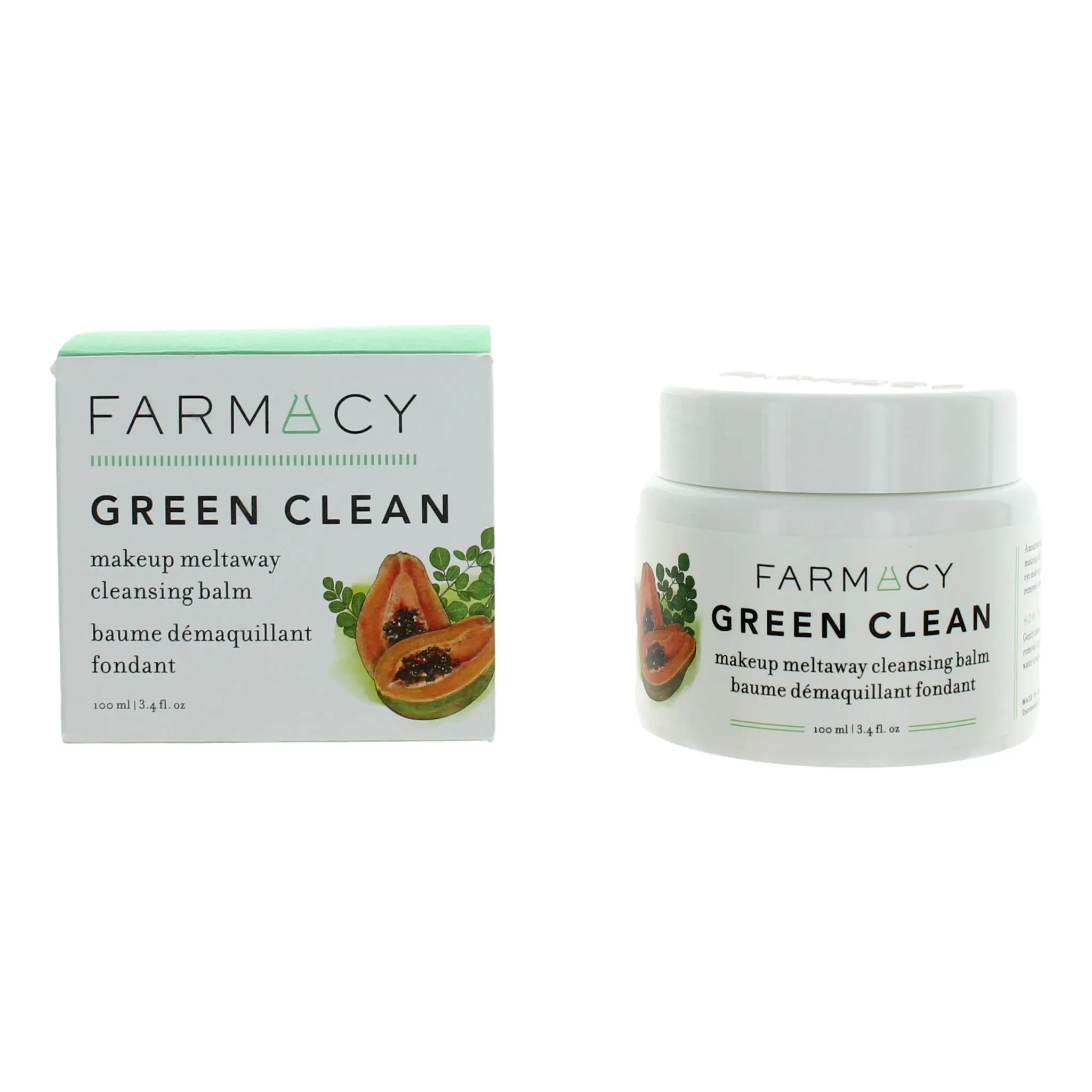 Farmacy Beauty Green Clean Makeup Meltaway Cleansing Balm - Cosmetic Face Cleanser & Makeup Remover, Fragrances, 3.4 fl oz