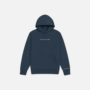 The Heavyweight Embroidered Hood - Navy