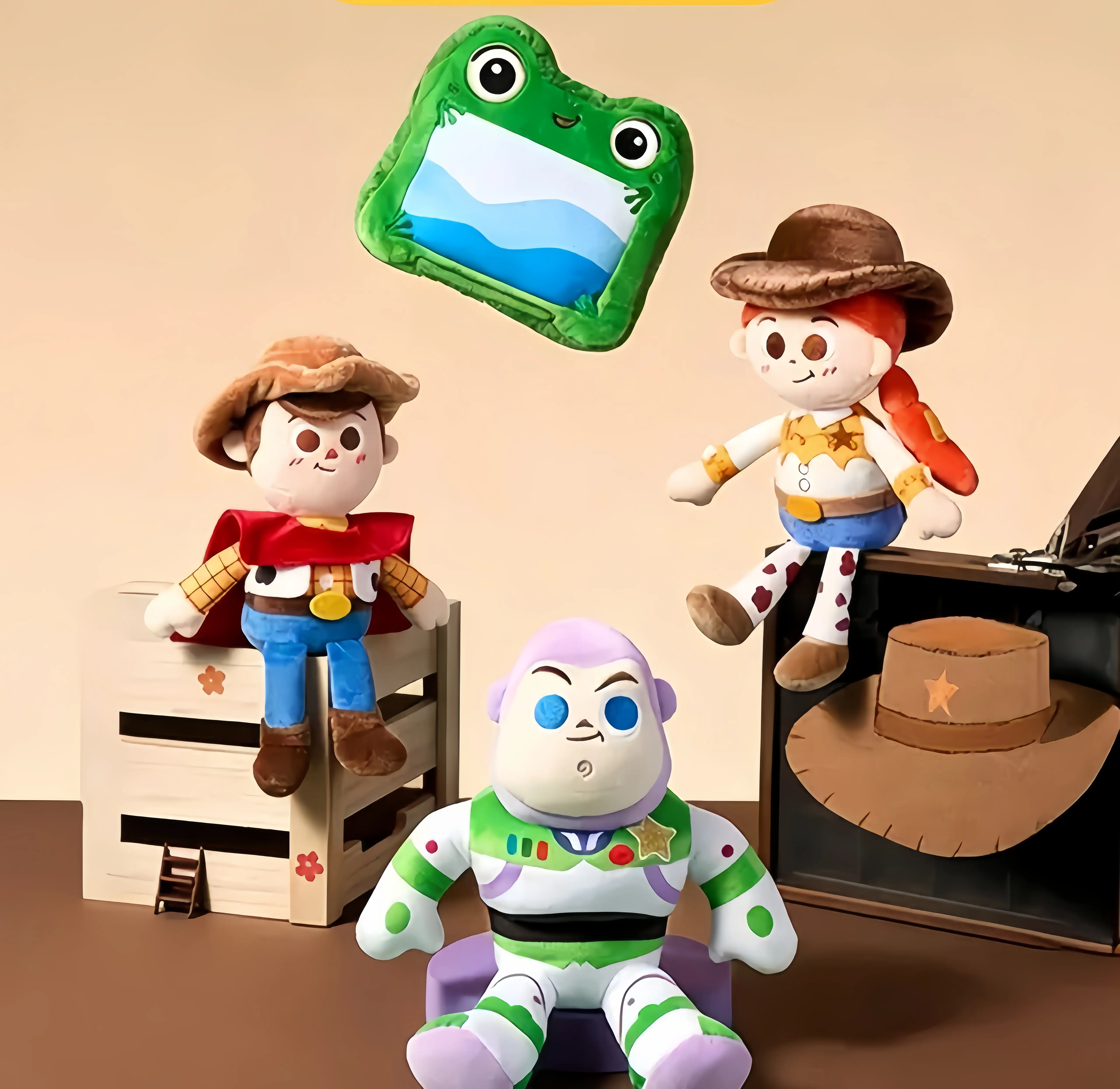 Disney Toy Story 5 Plush Dolls,Cute Woody, Buzz Lightyear, The Pond,Jessie Collectible Stuffed Animal,Kawaii Room Decor, Soft Plush Toy Gift for Kids, Movie Fans and Collectors,Birthday Gift Holiday Gift