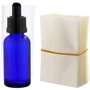 200 count PVC Heat Shrink Wrap Film for Glass Bottles 30ml, Clear Heat Shrink Wrap/Shrink Wrap Bottle