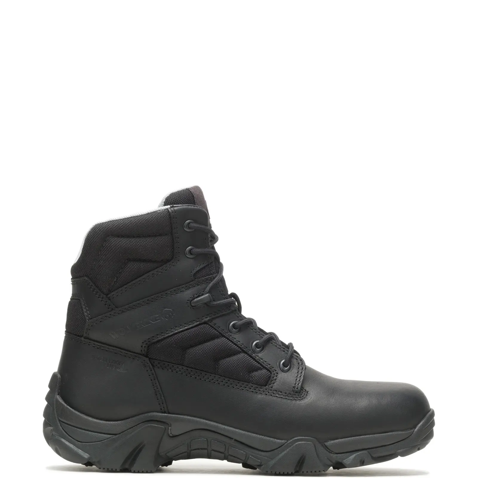 Wolverine Wilderness Tactical Waterproof 6" Mens Black Wide Tactical Boots