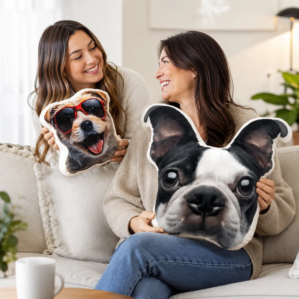 Custom 3D Pet Pillow from Photo | Personalized Dog Cat Memorial Gift | Double Sided Cotton Cushion | Holiday Gift for Animal Lovers 2026