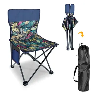 Foldable Camping Chair, Folding Camp Chairs for Adults, Large Portable Lawn Chair for Outdoors Fishing, Hiking, Travel, Picnic, Beach, Supports 275lbs & Include Storage Bags