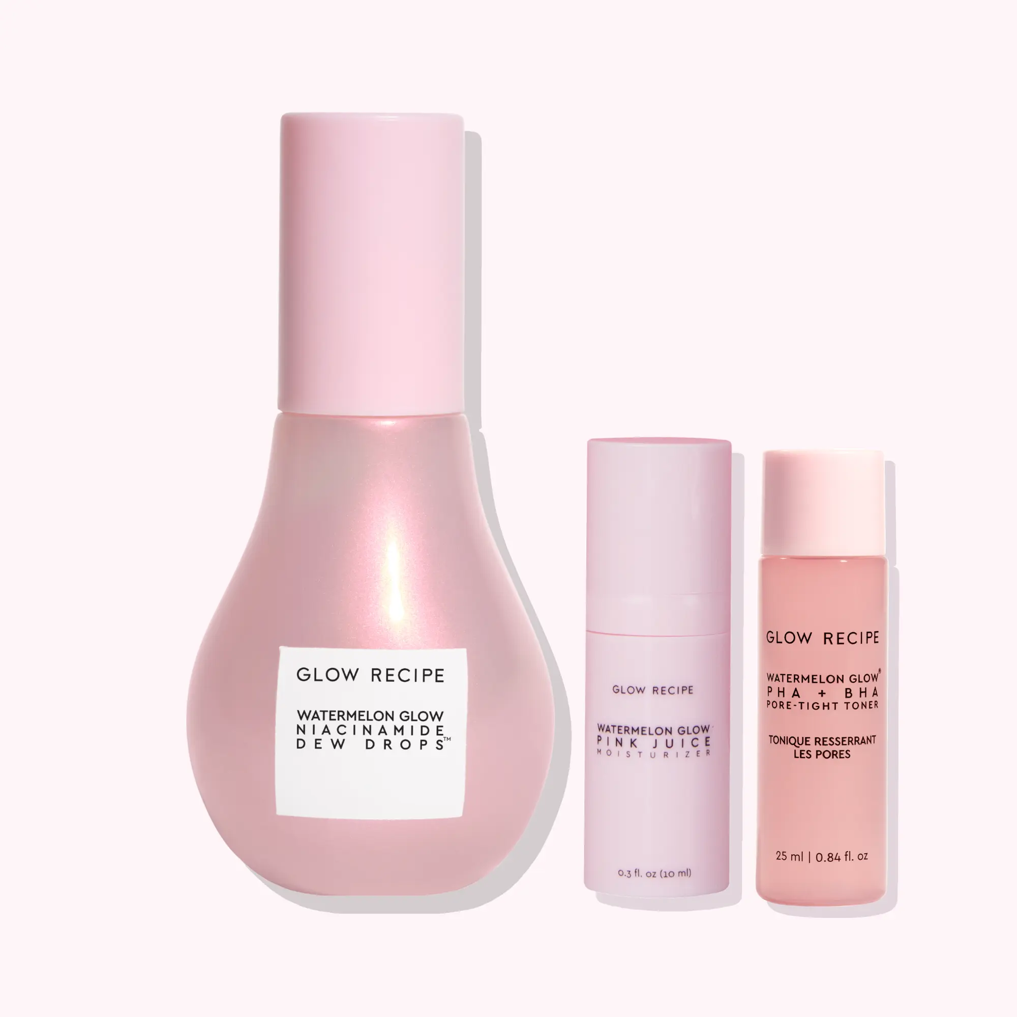 Glow Recipe Watermelon Glow Niacinamide Dew Drops - Lightweight Multi-Use Brightening Highlighting Serum with Niacinamide, Hyaluronic Acid, Vitamins, Moisturizer & Primer for Dewy Glass Skin