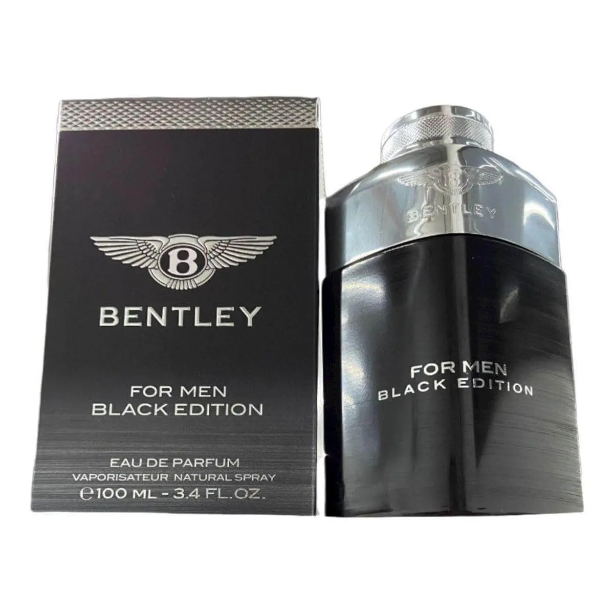 BENTLEY Black Edition Men's EDP Perfume Spray - 3.4 fl oz, New Packaging, Non-Sweet, Luxurious, Alcohol-Based, Spray-On Aromatic Citrusy Fragrance, Non-Sweet Men's Fragrance, Luxurious Men's Fragrance