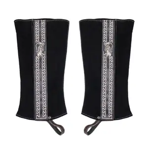 Black Charras Polainas Half Chaps
