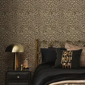JIFFDIFF Leopard Print Peel and Stick Wallpaper Removable Self Adhesive Wall Paper for Accent Wall Renter Friendly Decor
