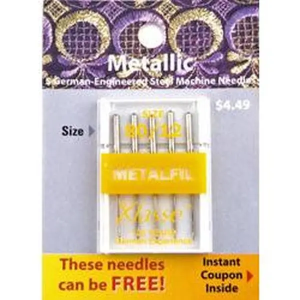 Klasse Size 80/12 Metallic Embroidery Machine Needles