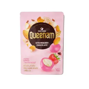 [Queenam] Strawberry Chocolate Coated Almond - Macadamia 75g