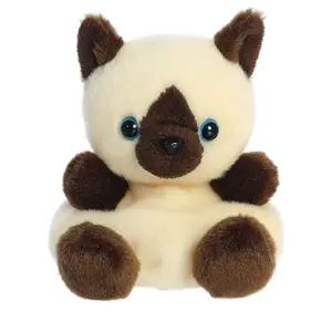 Palm Pals Adorable Dusty Siamese Kitty 5 inch Brown Mini Soft Plush Collectable Stuffed Animal