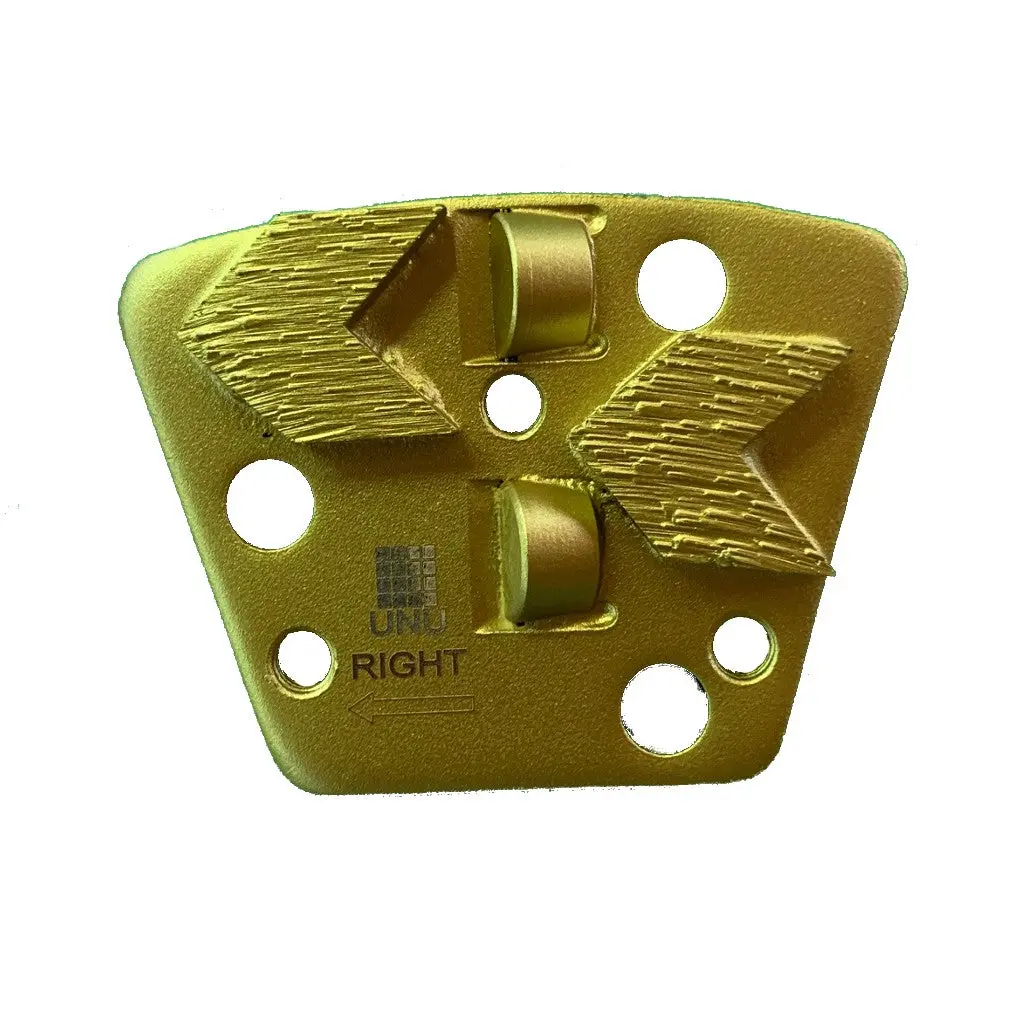 PCD Epoxy Coating Scraper - 2 Full Round PCD, 16# Grit, 2 or 1 Diamond Segmented Design, Fits Diamatic Sase & Universal Diamond Holders, Efficient for Concrete Floor Coating, Acrylic & Epoxy Removal (Home Improvement Paint Tool), Acrylic Removal