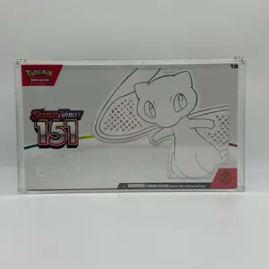 Mega Charizard UPC & 151 UPC Acrylic Case with Magnetic Lid and UV Protection - Pokemon Cards not included