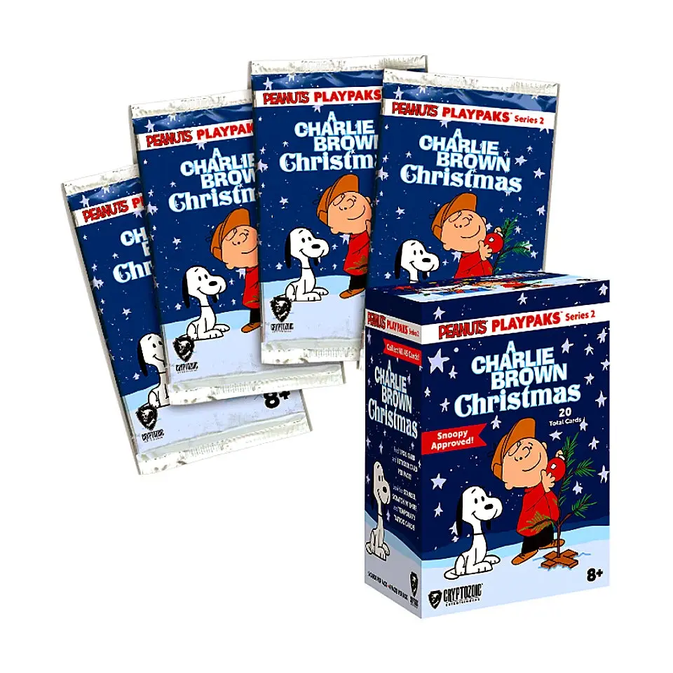 2025 Cryptozoic Peanuts Playpaks A Charlie Brown Christmas 4 Pack Blaster Box