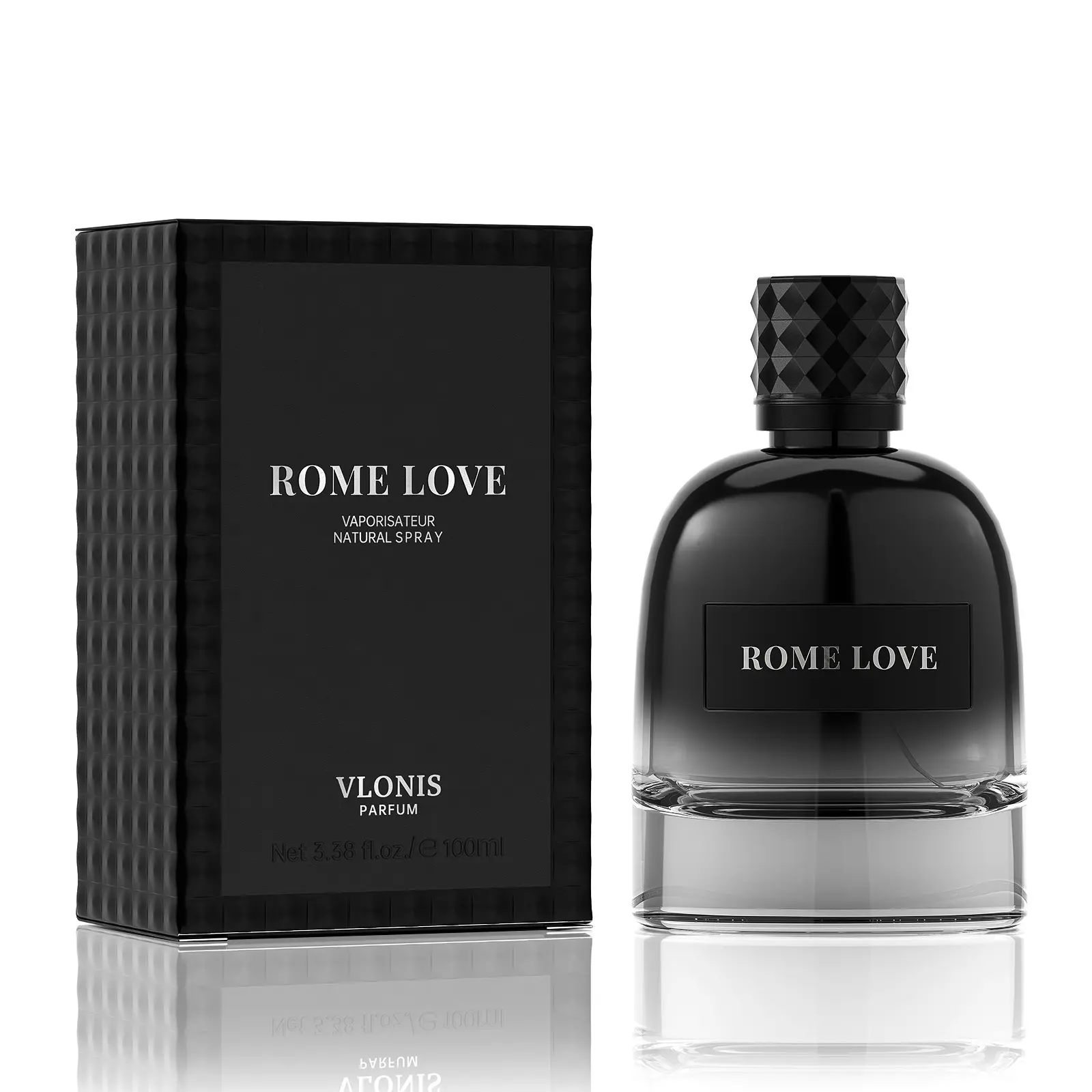 VLONIS Rome Love Parfum for Men, Long-Lasting Woody Aromatic Cologne with Fresh and Salty Notes, Modern Urban Scent, Mens Gifts, 3.4 fl oz, Perfumes, Fragrance, Father's Day Gifts