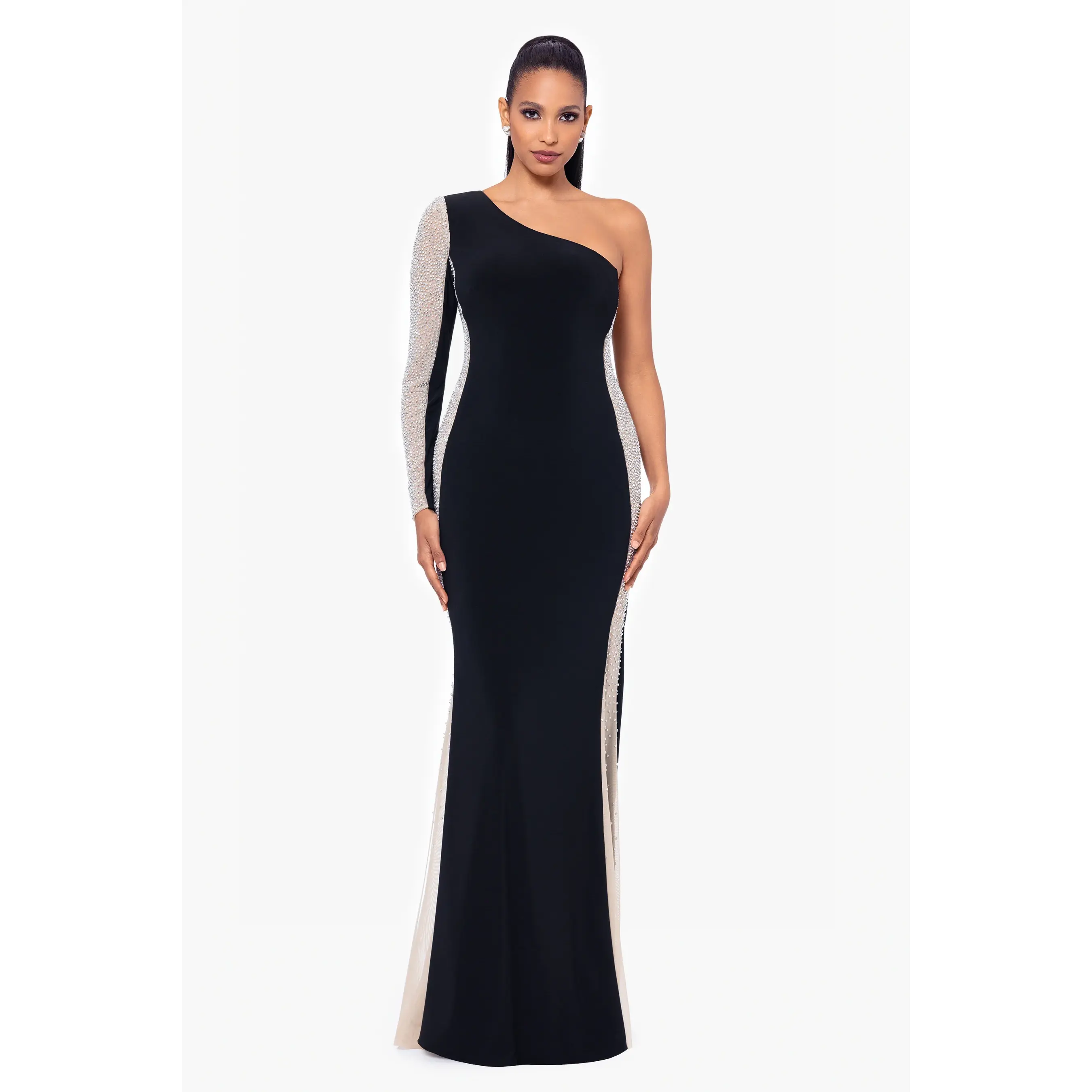Xscape Evenings One Shoulder "Dorthey" Evening Gown 6554X