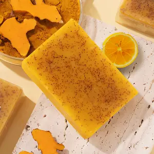Lemon Turmeric & Kojic Acid  Soap, Dark Spot Remover, Kojic Acid Soap, Soap Skin Care &Body Wash,Lemon Scented