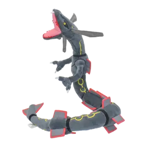 Shiny Rayquaza Plush Stuffed Toy - 12 Inch Black Cute Cartoon Character, Cute-Shaped, Fluffy, Kawaii Plush Stuffed Toy for Collectible Gifting, Soft Plushies, Cute-Shaped Stuffed Toys, Plush Stuffed Toys