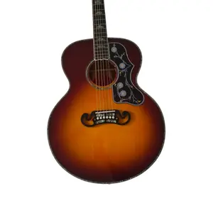 Luxurious SJ200 Acoustic Guitar Solid Spruce Top Rosewood Fingerboard 20 Frets Luxurious SJ200 Acoustic Guitar Solid Spruce Top Rosewood Fingerboard 20 Frets