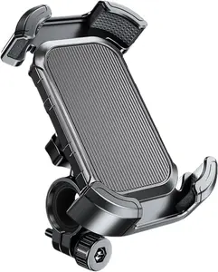 Phone Holder Mount Motorcycle Phone Mount Motorcycle Handlebar Phone Mount Cell Mobile Stand 360° Rotatable Phone Holder for Mountain Motorcycle Scooter