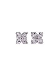 Lucky Clover 925 Sterling Silver Zircon Earrings, Elegant Jewelry for Women, Perfect Gift Idea, High-Quality Craftsmanship