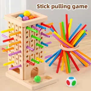 Pull Stick Game Colorful Draw Stick Marble Toy, Parent-Child Interactive Educational Desk Game, Christmas New Year Birthday Gift