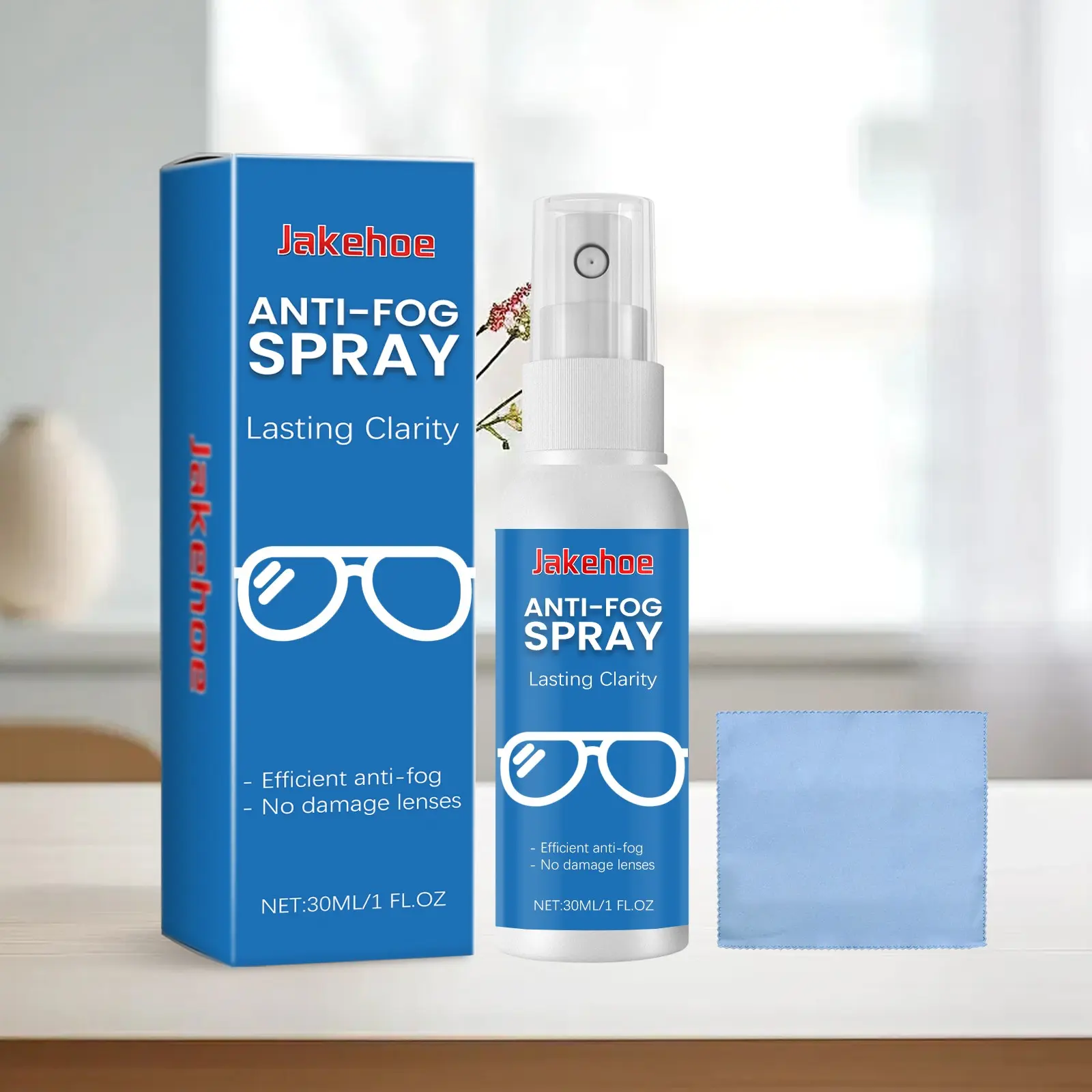 Anti-Fog Glasses Cleaning Spray, Cleaning Agent, Clear Vision, Clarity, Optical Lens Cleaner, Maintenance Spray, Prevents Fogging, Keeps Lenses Clean, Essential for Glasses Care, Eyewear