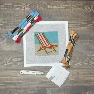Beach Chair Needlepoint Kit