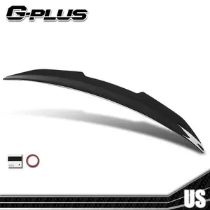 PSM Style Rear Trunk Spoiler Gloss Black Fit For 2019-24 BMW G20 G80 M3 3 Series, Pp Plastic