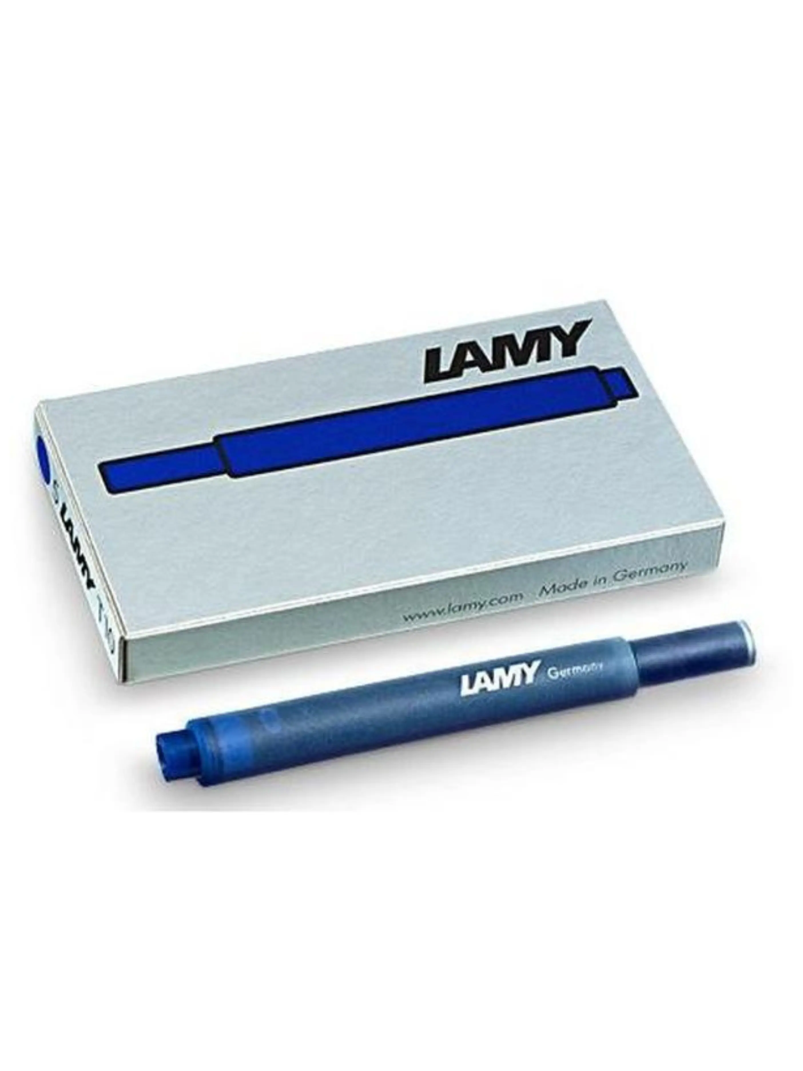 LAMY Blue-Black Fountain Pen Ink Cartridges, Box of 5, Fits Lamy Pens