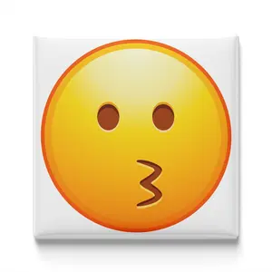 Kissing Face Emoji Magnet