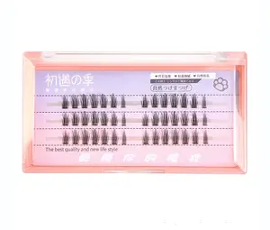Little Devil Segmenled Eyelashes #Dandelion 1box 42 Cluster Free Glue & Tweezers - Makeup & Cosmetic Eyelash - Easy Application - Natural Ingredients