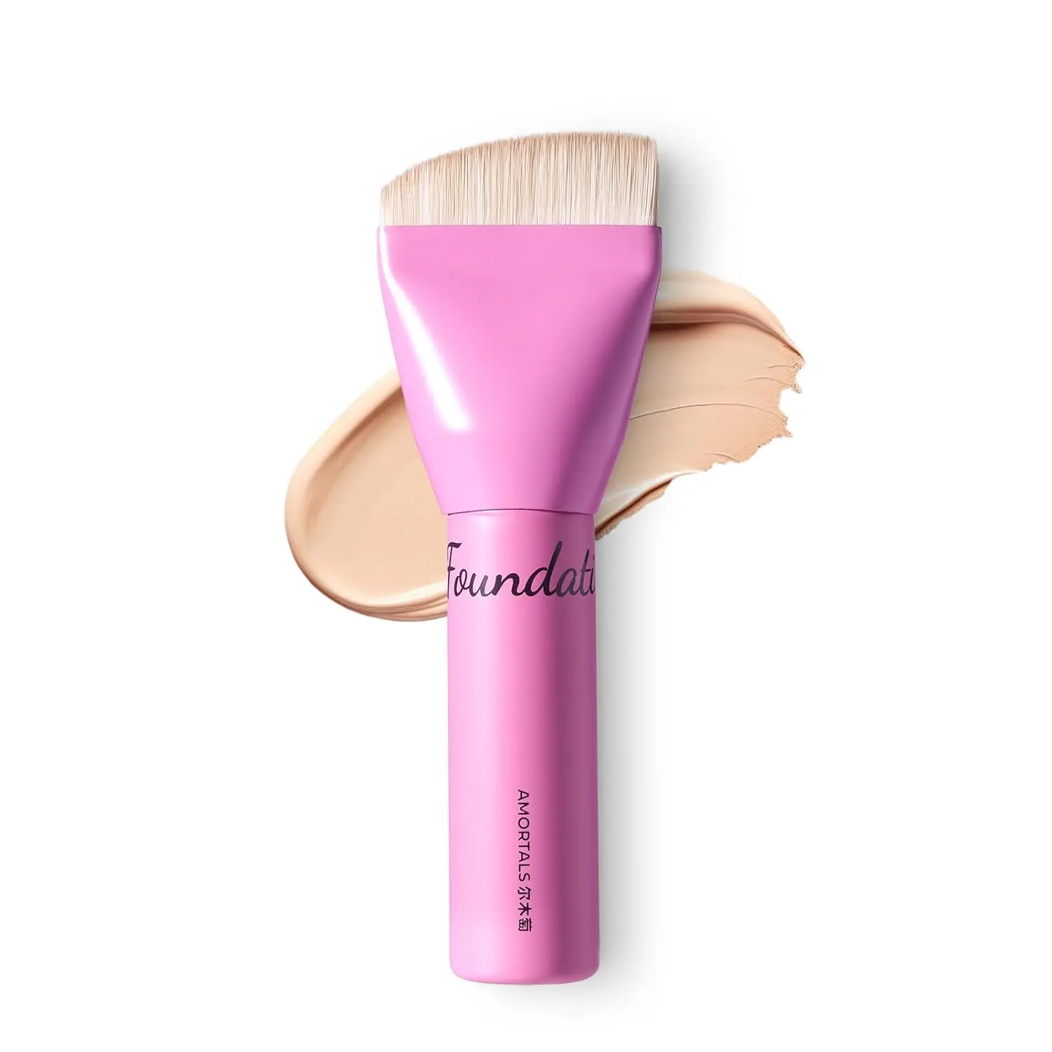 AMORTALS Foundation Complexion Brush with Soft Bristles, Korean Spatula Makeup Tool for a Seamless Finish and Fast Coverage, Ideal for Sensitive Skin