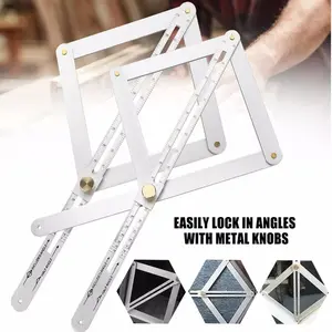 New Premium Corner Angle Finder, Stainless Steel Protractor Digital Angle Finder with Scales, Miter Saw Bevel Gauge and Corner Angle Finder for Woodworking