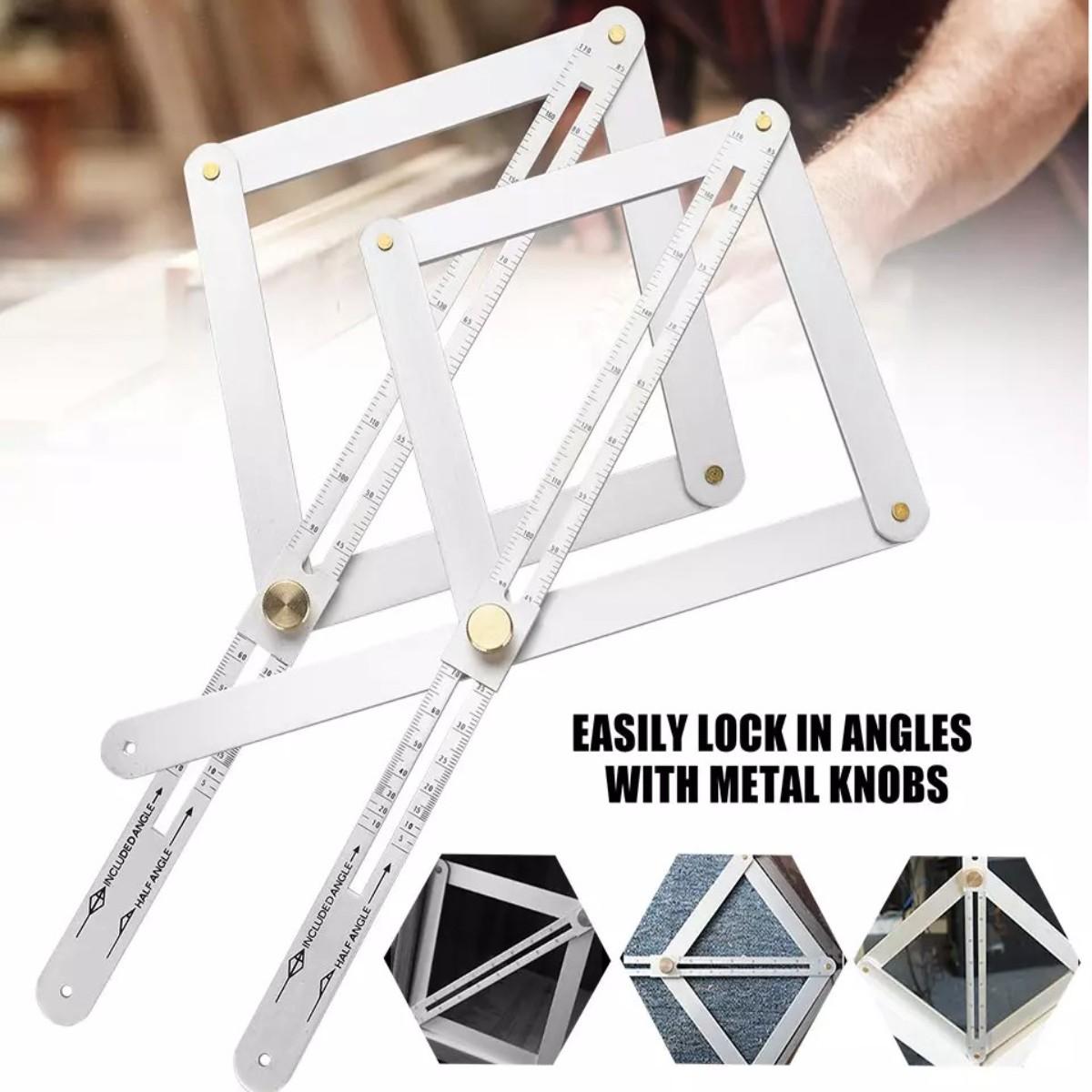 New Premium Corner Angle Finder, Stainless Steel Protractor Digital Angle Finder with Scales, Miter Saw Bevel Gauge and