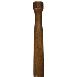 Winco Wooden Muddler, Lacquered Walnut, Brown, Medium Classic
