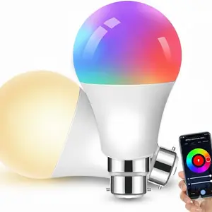 Tuya RGBWW Smart Bulb, B22 Bluetooth Bulb, 15W, 16 Million Colors, 54 Scenes, Work with SmartLife App, smart led lights, Led Bulbs