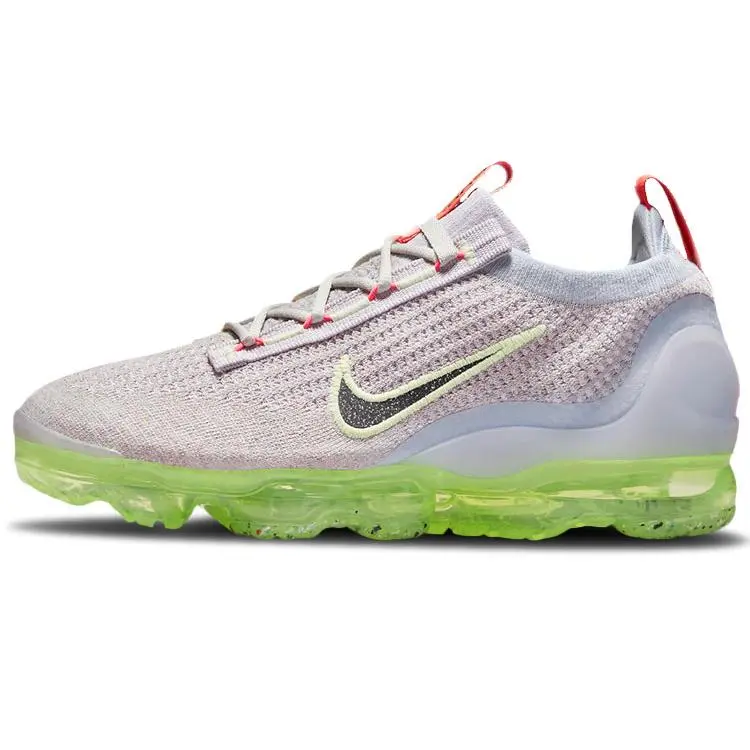 Nike Air VaporMax 2021 Fk Light Bone Lime Ice Low Top Running Shoes Women's DC4112-003