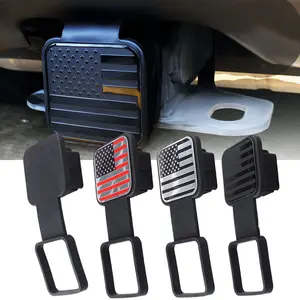 Trailer Hitch Receiver Cover Plug Waterproof Tube Cap Protector Dustproof Trailer Hitch Cover 2 Inch Receiver Auto Square Plug