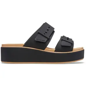 Crocs Women's Brooklyn Buckle Low Wedges Platform Sandals