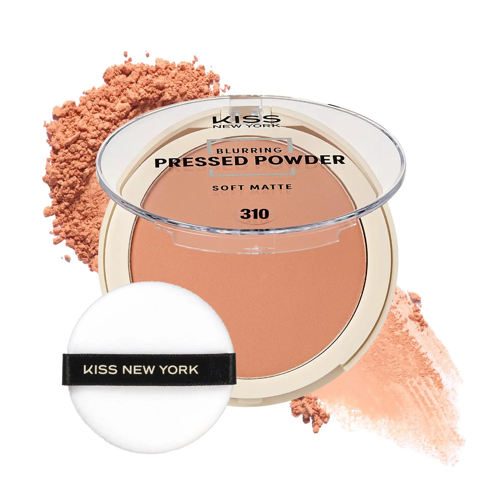Kiss New York Soft Matte Pressed Powder Lightweight Blurring Setting Powder for Oily & Combination Skin