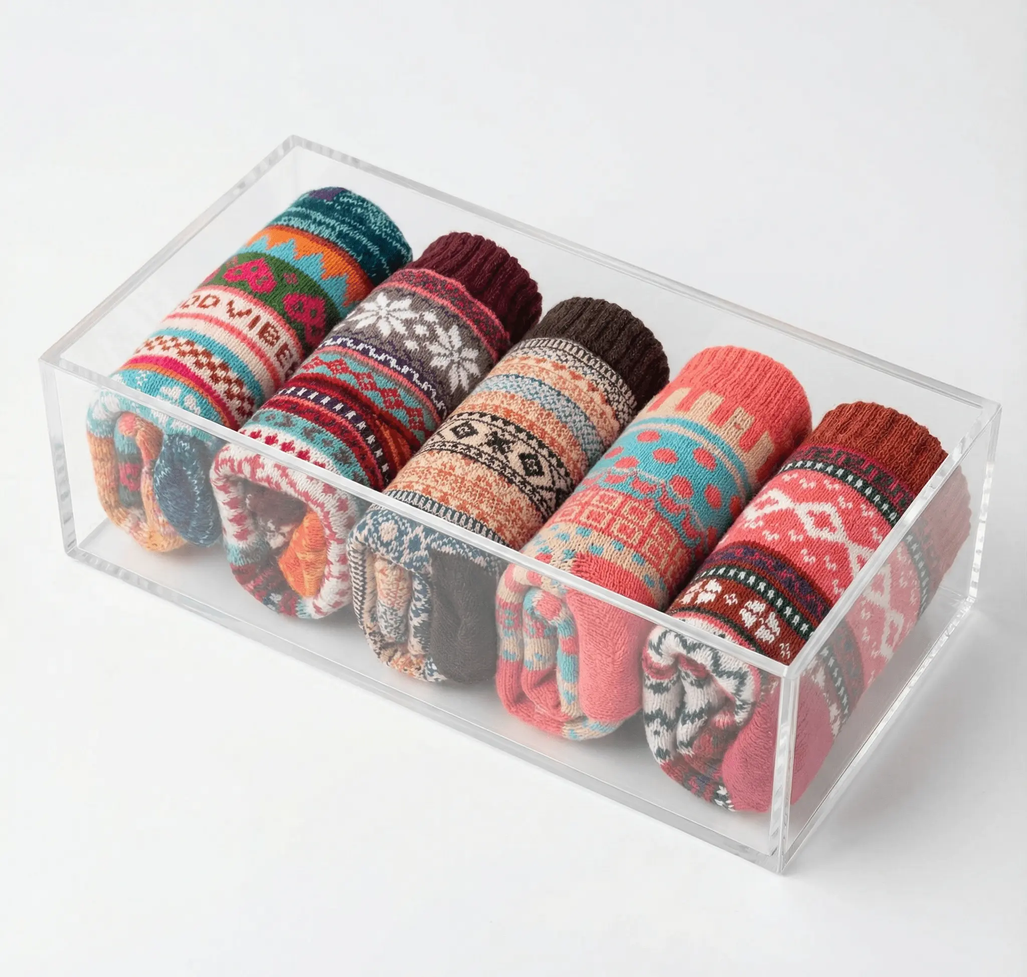 Women's Holiday Woolen Blend Socks Set Pack, Soft & Warm Long Length Crew Socks, Fits US Size 5-9 / EU 35-40, Holiday Socks